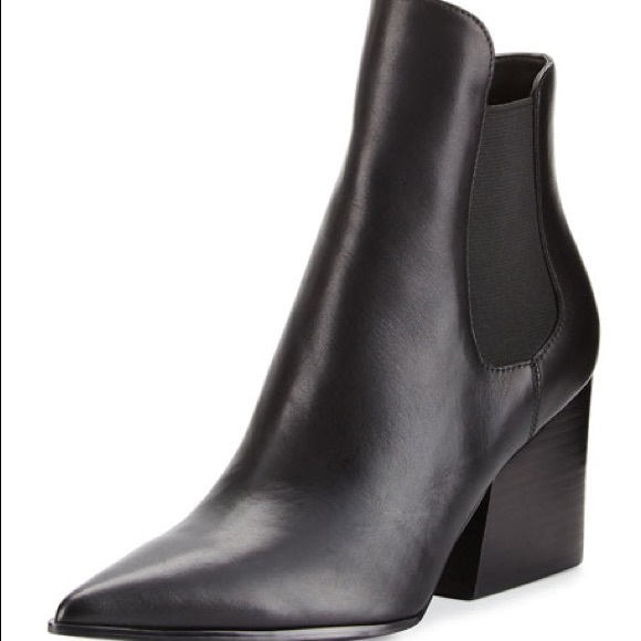 mid ankle black boots